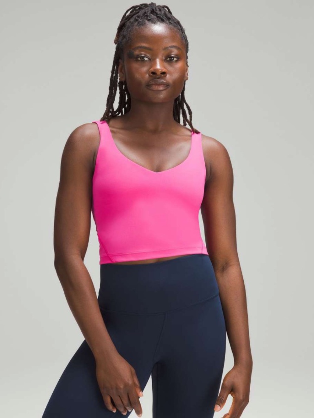 Lululemon Align Tank Top Size 10 Sonic Pink Nulu Buttery Soft Built-In Bra Yoga